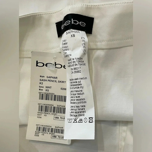 Bebe‎ Saphar Sash Pencil Skirt - Picture 5 of 6